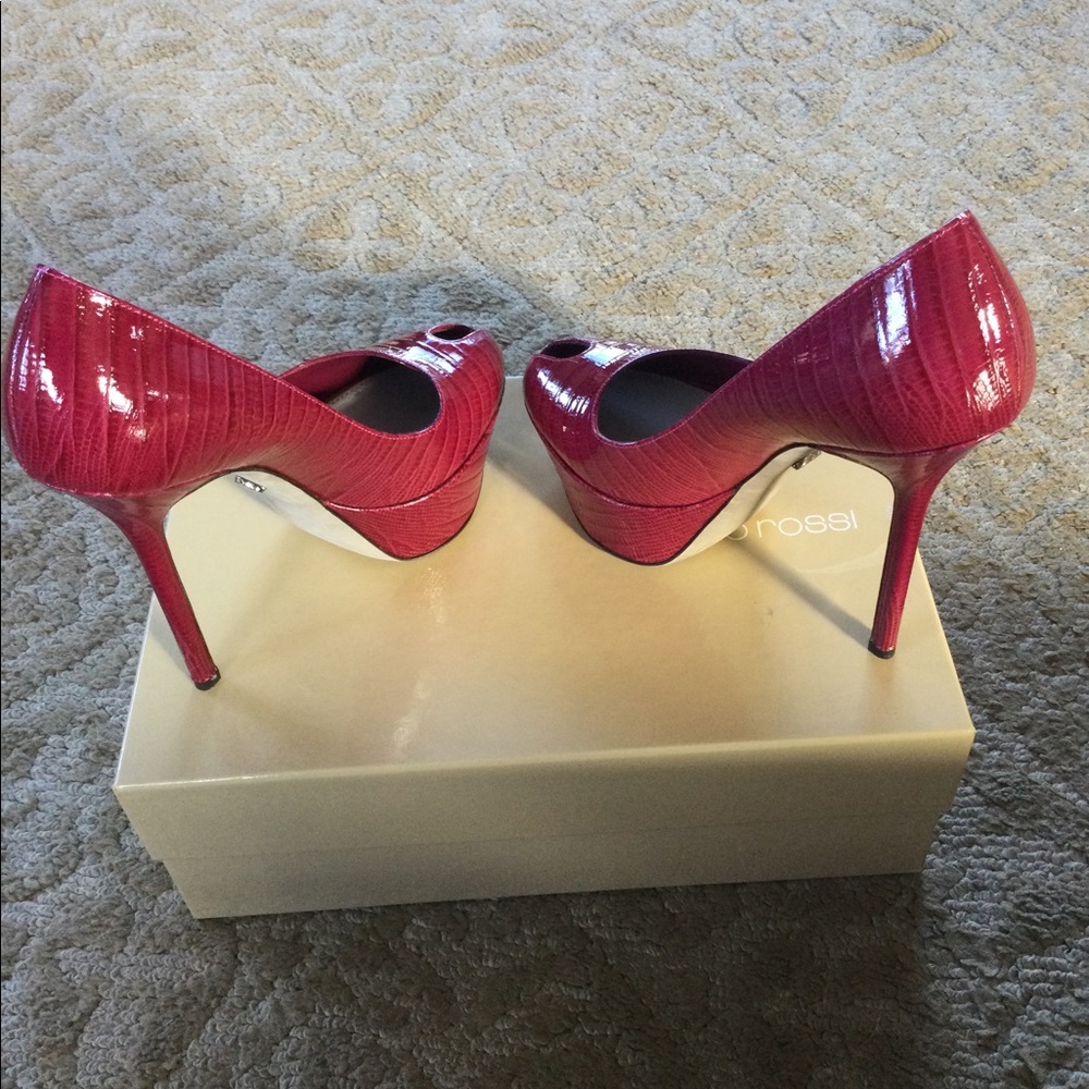 Sergio Rossi Leather Platform Pumps - Picture 3 of 7